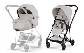 Коляска 2 в 1 Cybex Mios IV 2026 City Grey (шасси на выбор) шасси Matt Black
