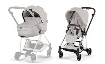 Коляска 2 в 1 Cybex Mios IV 2026 City Grey (шасси на выбор) шасси Chrome Brown