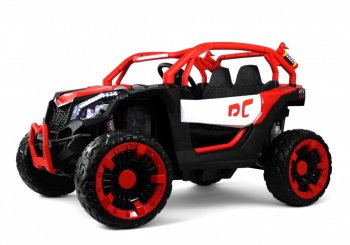 Детский электромобиль Rivertoys X707XX Черно-красный