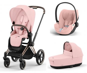 Коляска 3 в 1 Cybex Priam и e-Priam IV Peach Pink (шасси на выбор)