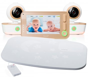 Видеоняня с двумя камерами и монитором дыхания Ramili Baby RV1300X2SP 