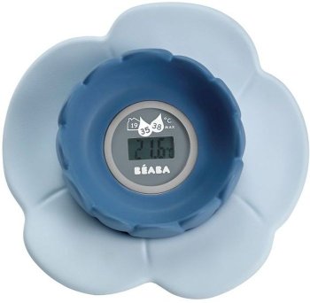 Цифровой термометр для воды и воздуха Beaba Lotus (Беба Лотус) Blue/при покупке с продукцией Beaba