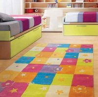Детский ковёр в комнату Pansky Цветные квадраты-1 (110*160) 1